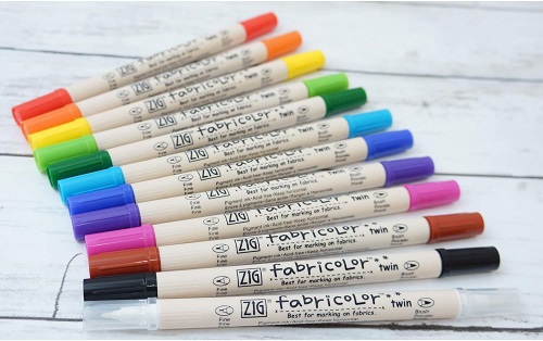 Zig Fabricolor Twin Tip Textile Marker - Image 2